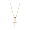 GOLD SMALL CZ CROSS