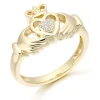 9K Gold Claddagh Ring