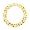 9k Yellow Gold Curb Link Chain Bracelet