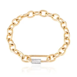 Rebecca Yellow Plated Bracelet
