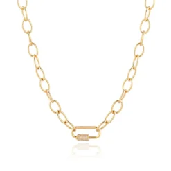 Rebecca Yellow Plated Necklace