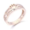 Rose Gold Claddagh Ring With Celtic Knot