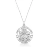 ROUND ST. CHRISTOPHER MEDAL & CHAIN