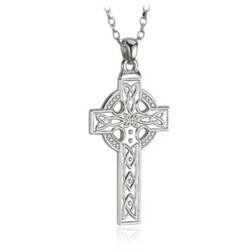SILVER CELTIC CROSS HEAVY PENDANT Necklace