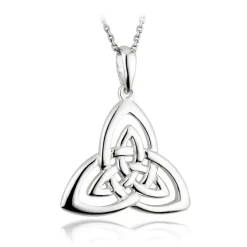 SILVER TRINITY KNOT NECKLACE
