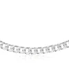 Sterling Silver Diamond Cut Panza Curb Chain