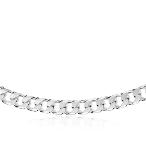 Sterling Silver Diamond Cut Panza Curb Chain