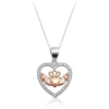Sterling Silver Heart Shape Claddagh Necklace