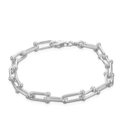 STERLING SILVER INDUSTRIAL BRACELET