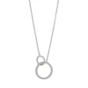 Sterling Silver Interlocking Circle Necklace