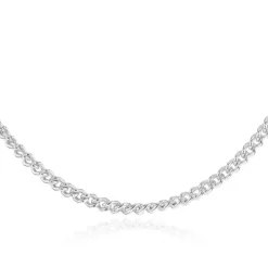 Sterling Silver Round Curb Chain