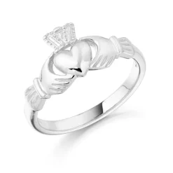 White Gold Claddagh Ring