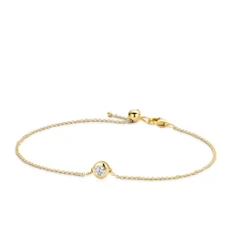 Yellow Gold CZ Blush Bracelet